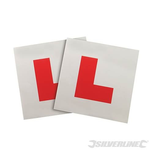 Click to view product details and reviews for Silverline Magnetic L Plates 2pce 583036.