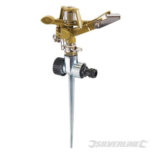 Silverline Spiked Impulse Sprinkler 1/2" Male - 300mm 868552