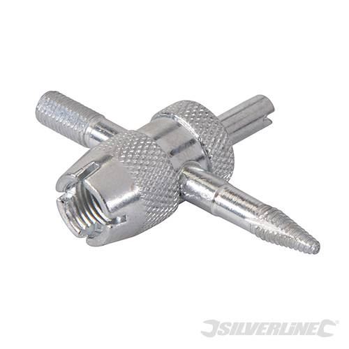 Silverline Tyre Valve Repair Tool 4 - Way 380153