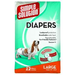 Simple Solution Disposable Diaper Large - 12pk - 988881