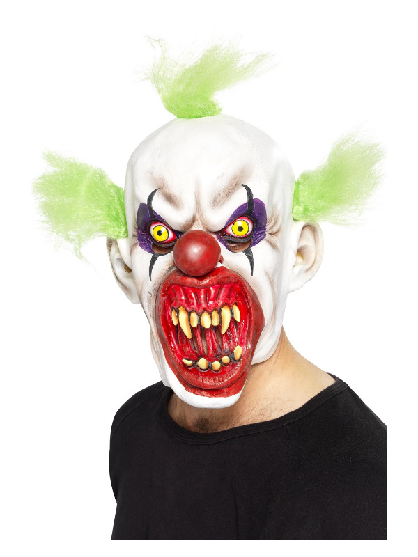 Click to view product details and reviews for Sinister Clown Mask White.