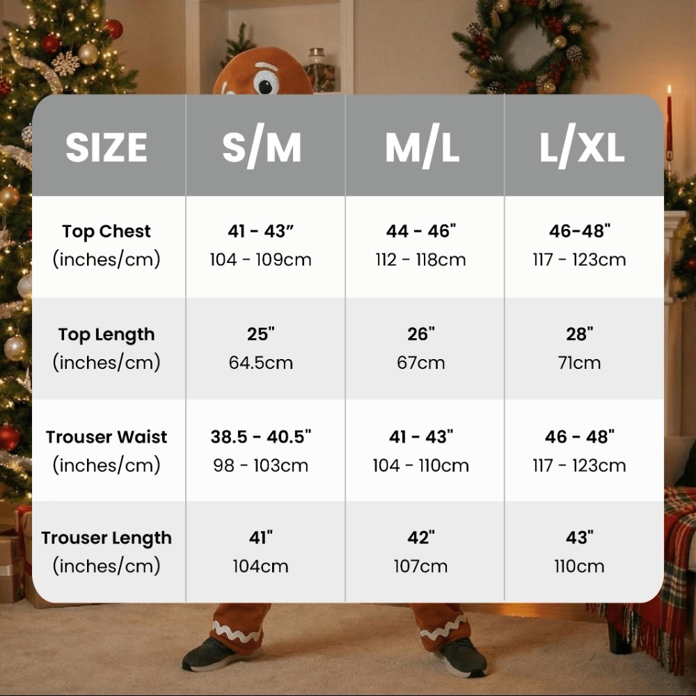 Adults Gingerbread Man Costume