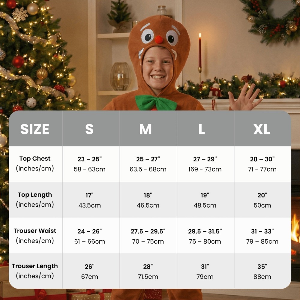 Kids Gingerbread Man Costume