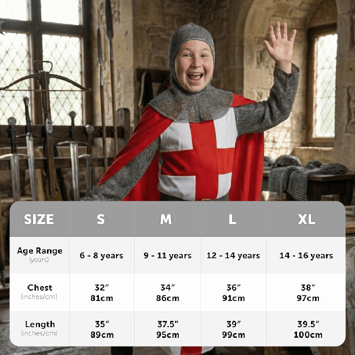 Boys St Georges Knight Medieval King