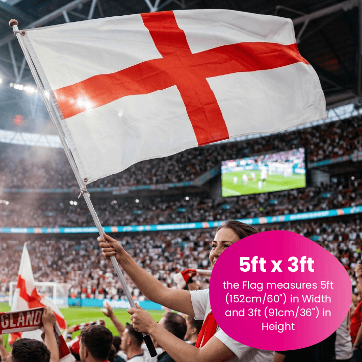 Large 5ft x 3ft England Flag