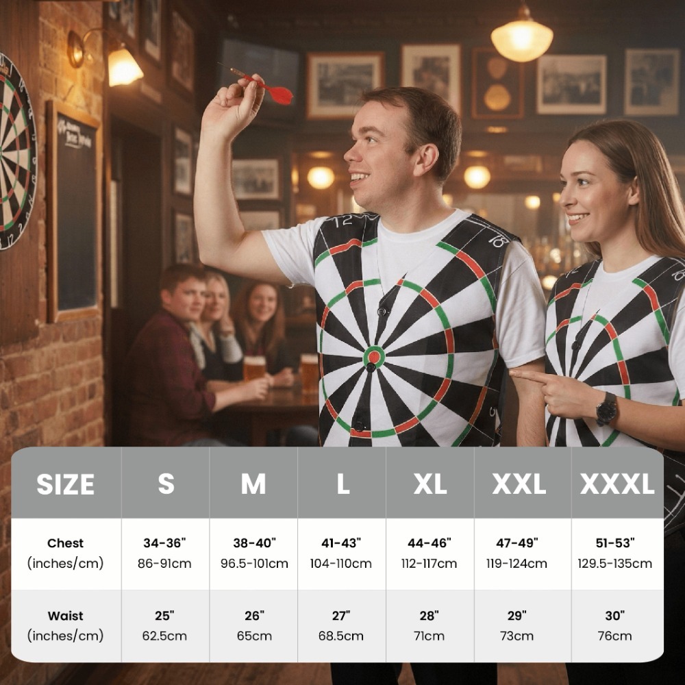 Mens Dartboard Waistcoat