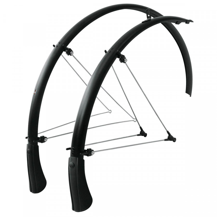 SKS BLUEMELS MOUNTAIN MUDGUARD SET 65MM: BLACK 65MM 26" - SKMBM6526B