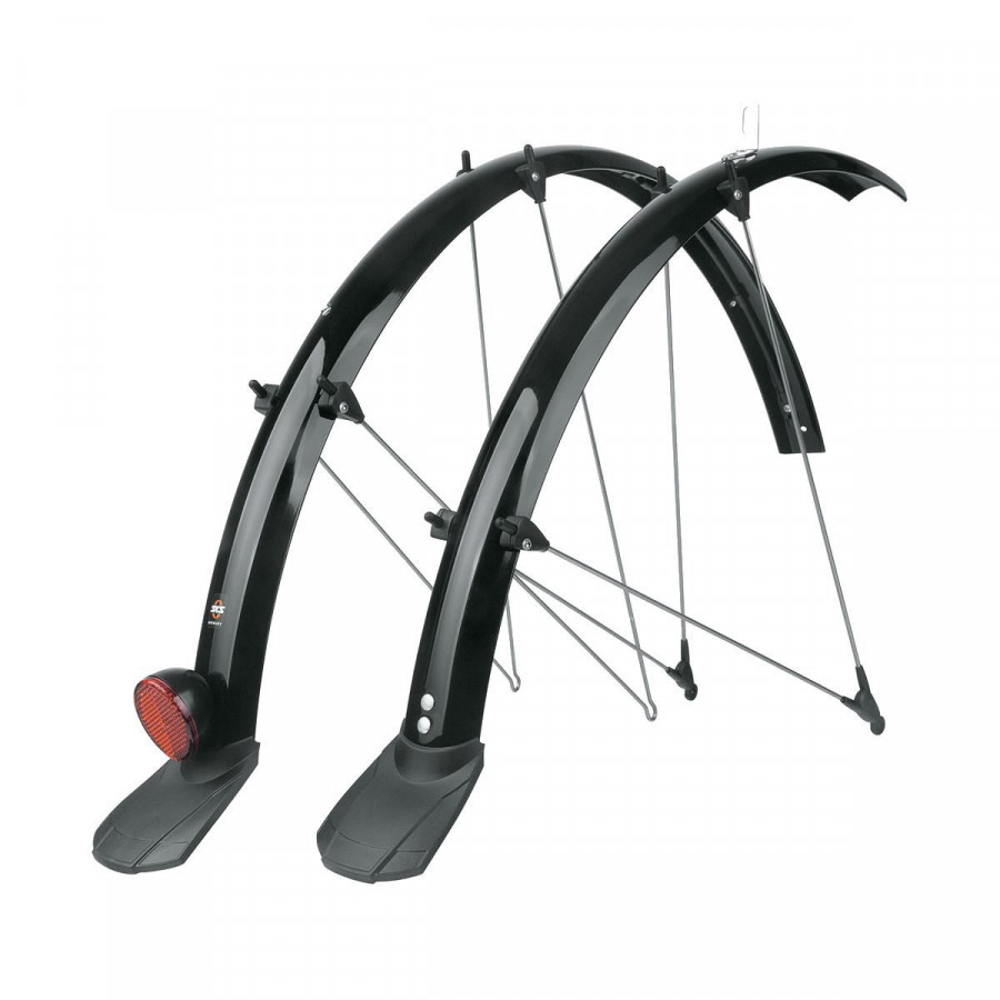SKS BLUEMELS WIREWAY MUDGUARD SET: BLACK 45MM 28" - SKMBM4528WWB