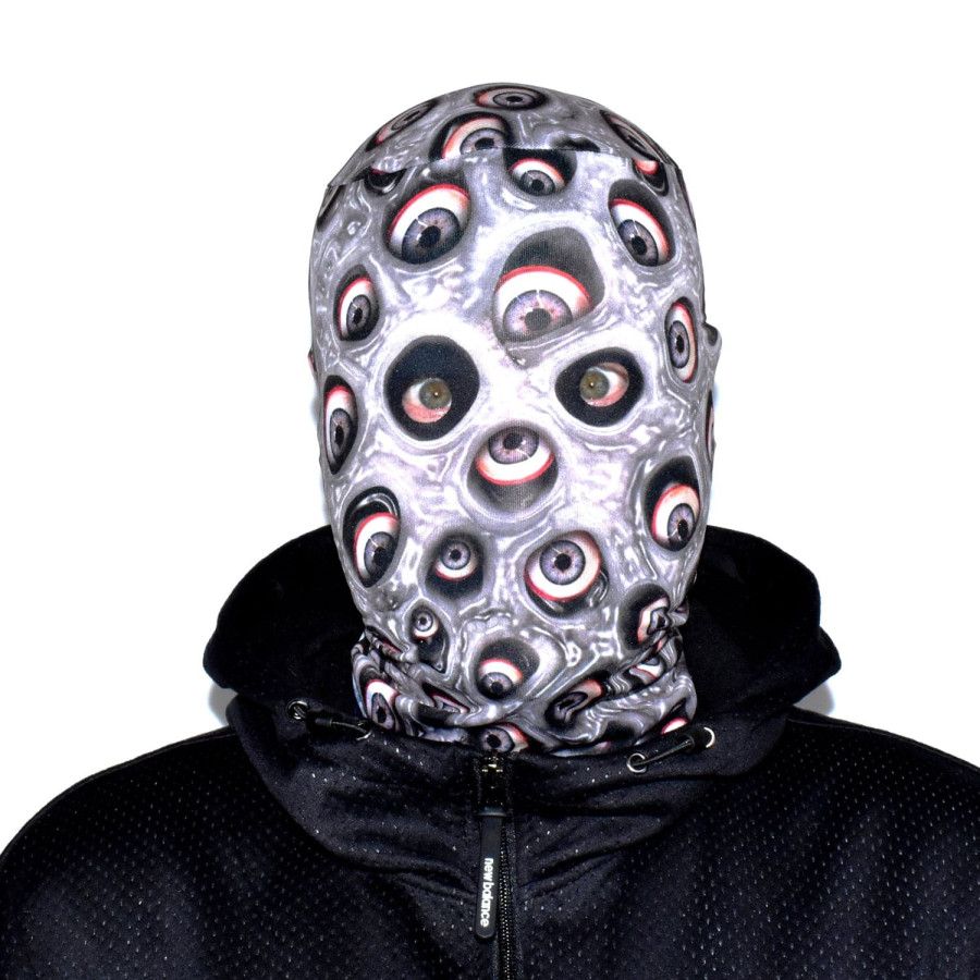 Click to view product details and reviews for Slime Eyed Monster Grey Faceskin.