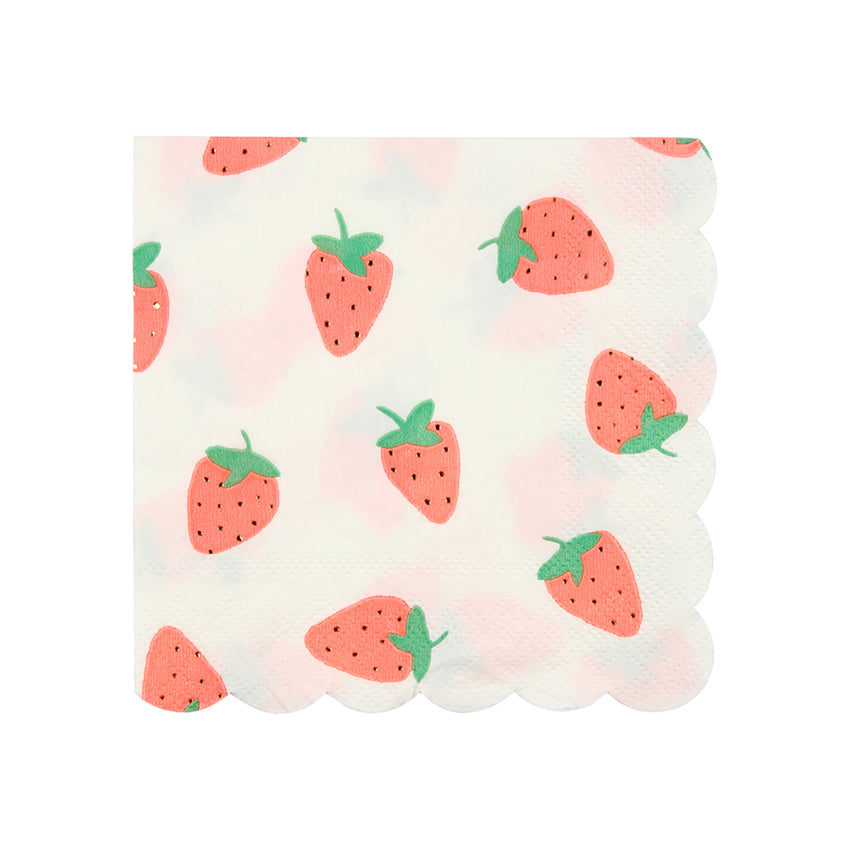 Click to view product details and reviews for Small Strawberry Napkins Pack Of 16.