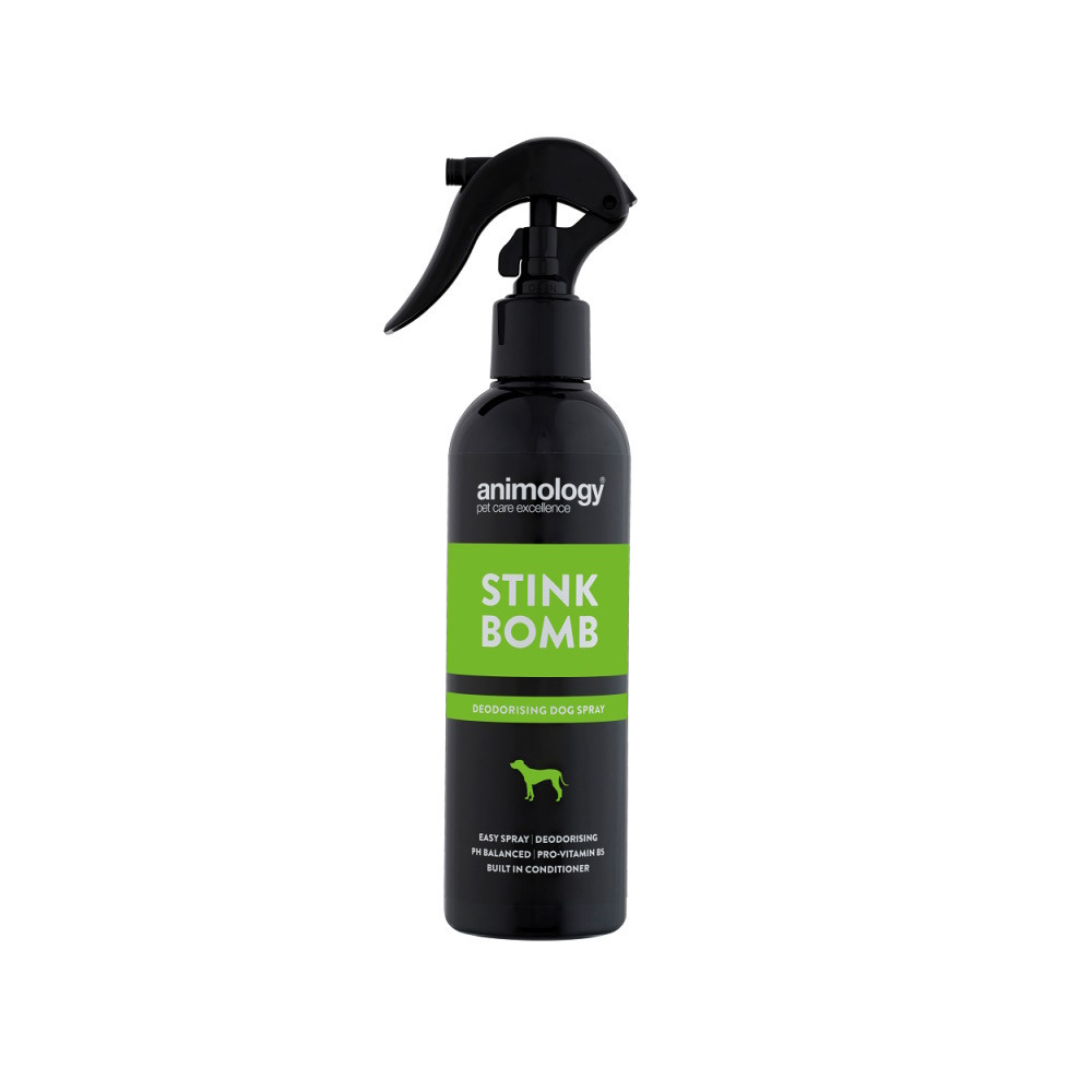 Smelly Dog Deodorising Fragranced Spray Remove Odour Stink Bomb Animology 250ml