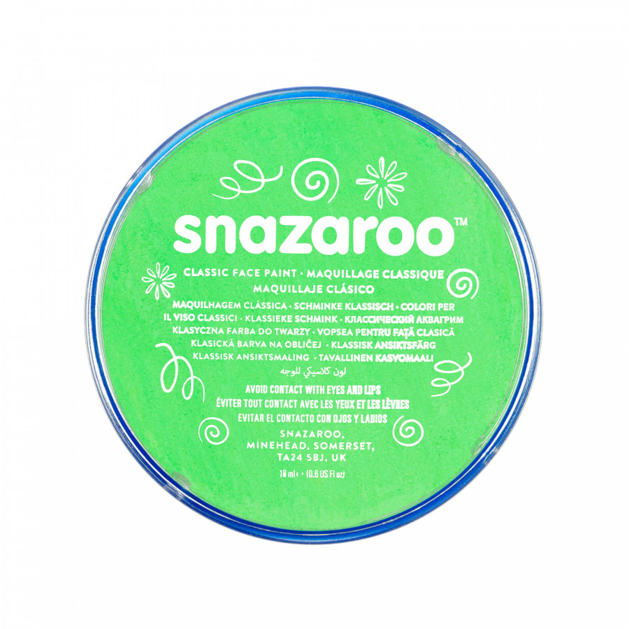 Snazaroo Lime Green Paint Tub