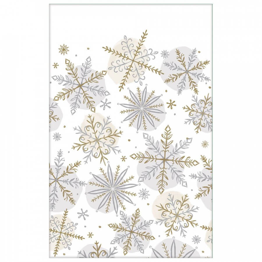 Click to view product details and reviews for Snowflake Table Cover 258x137m.