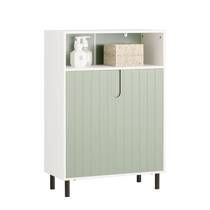 Sobuy Bzr138 Gr Bathroom Storage Cabinet Cupboard With 2 Doors Green