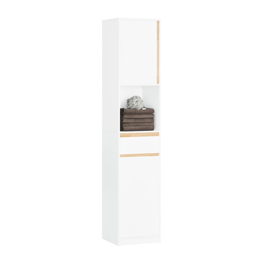 Click to view product details and reviews for Sobuy Bzr80 W Bathroom Tall Cabinet Cupboard Bathroom Storage Cabinet White.