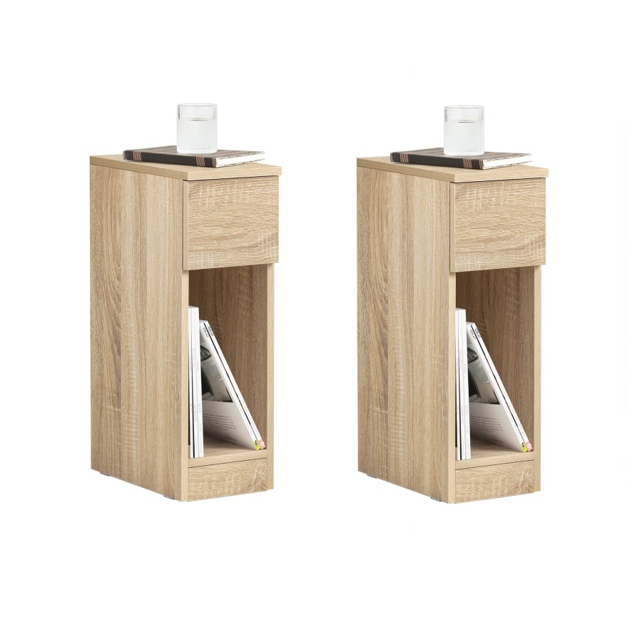 Click to view product details and reviews for Sobuy Fbt111 Nx2 Set Of 2 Bedside Table Nightstand Side Table End Table Sofa Table With Drawer Wood.