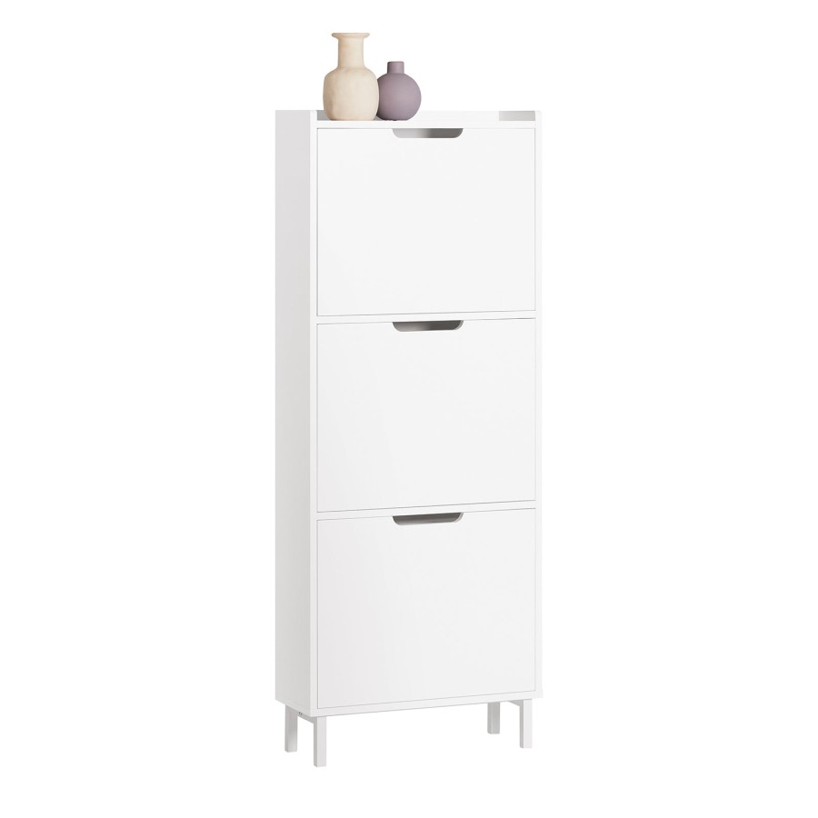 Click to view product details and reviews for Sobuy Fsr151 H W 3 Flip Drawers Shoe Cabinet Shoe Rack Shoe Storage Cupboard Organizer Unit White Clearance.