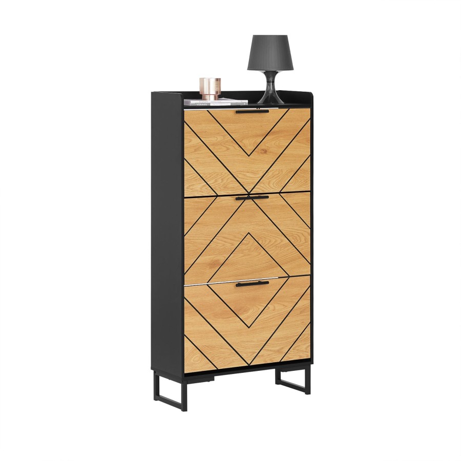 Click to view product details and reviews for Sobuy Fsr164 Sch Shoe Cabinet Shoe Rack Shoe Storage Cupboard With 3 Flip Drawers Black.