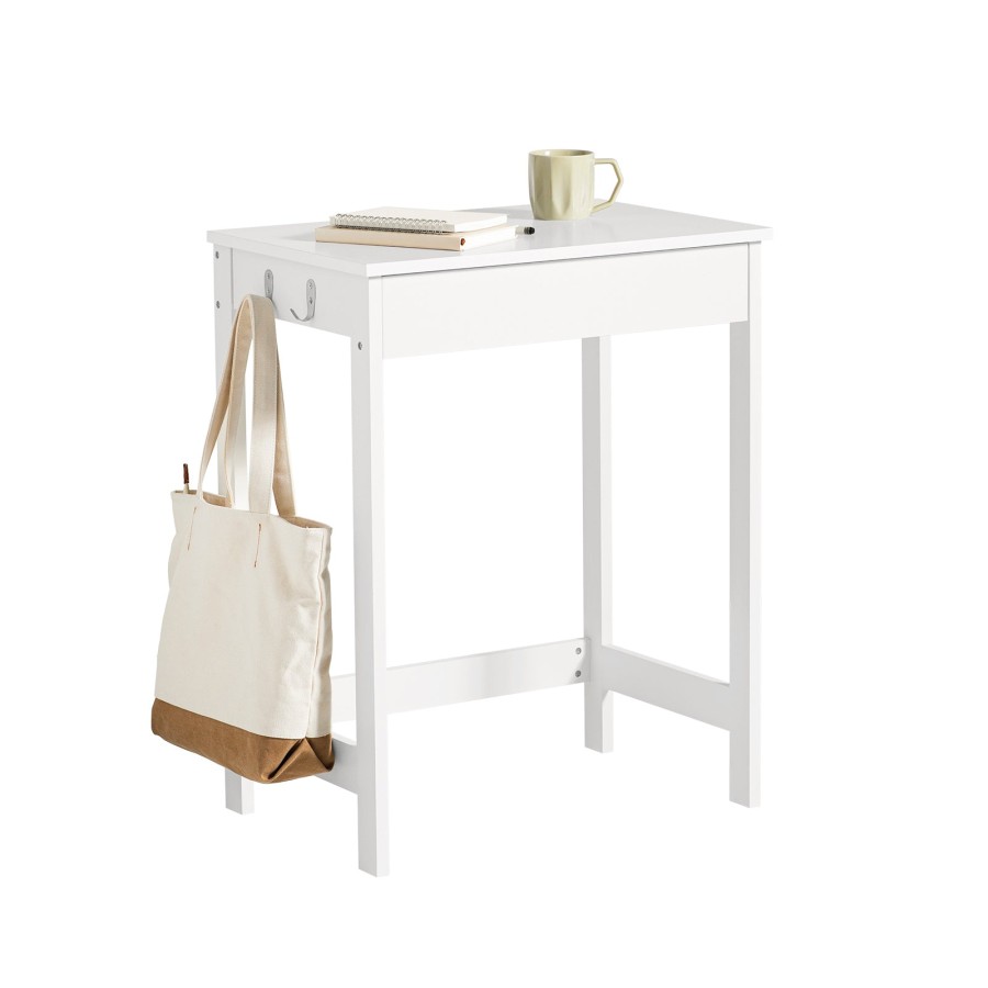 SoBuy FWT43-W, Computer Desk Workstation Writing Desk Children Teenagers Desk, White