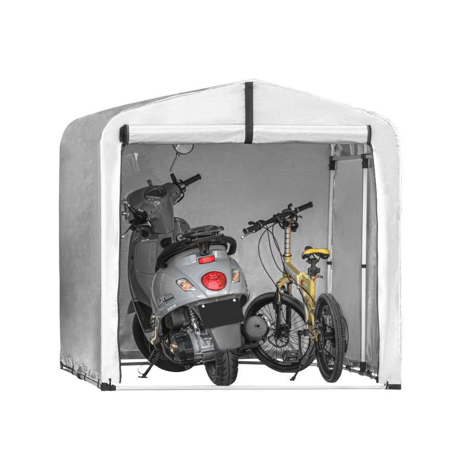 SoBuy KLS11-L, Bike Storage Motorcycle Bicycle Tent Outdoor Garden Waterproof Storage Shed, Grey