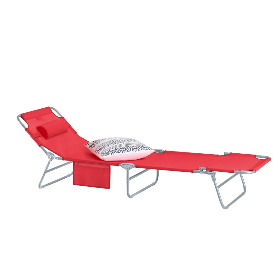 Click to view product details and reviews for Sobuy Ogs35 R Textilene Reclining Folding Chair Adjustable Back Camping Chair Red.