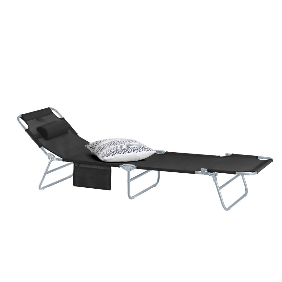 Click to view product details and reviews for Sobuy Ogs35 Sch Textilene Reclining Folding Chair Adjustable Back Camping Chair Black.