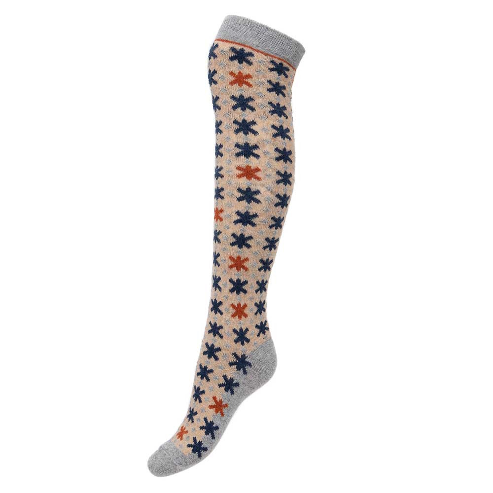 Socks Ladies Long Soft Wool Blend Women's UK 4-7 Cosy Warm Loungewear Gift Flowers