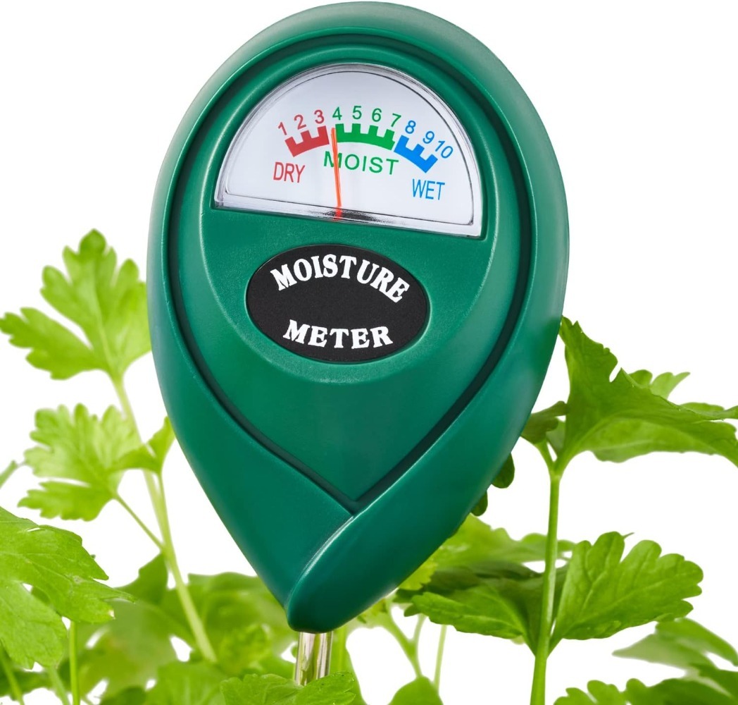 Soil Moisture Meter - Garden & Indoor Plant Watering Indicator with Probe & Large Dial – Soil Humidity Sensor for Potting & Gardening (25-26cm)