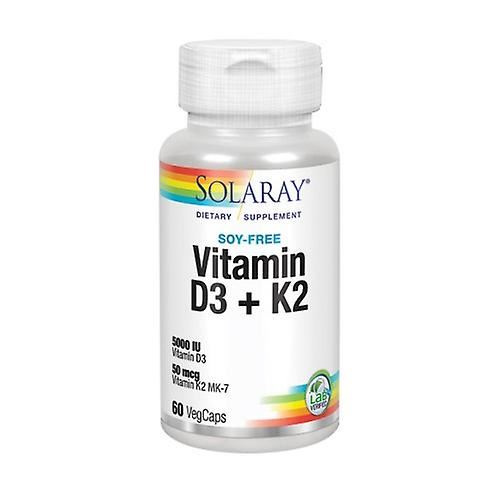 Solaray  Vitamin D-3 & K-2 Vegecaps - 60s - 704164