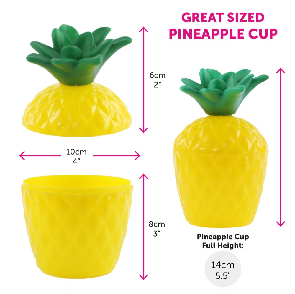 Ibiza Final Boss Costume Accessory Set | 6 Pcs | Wig, Chain, Black Sunglasses, Goatee, Tattoo Sleeves & Pineapple Cup