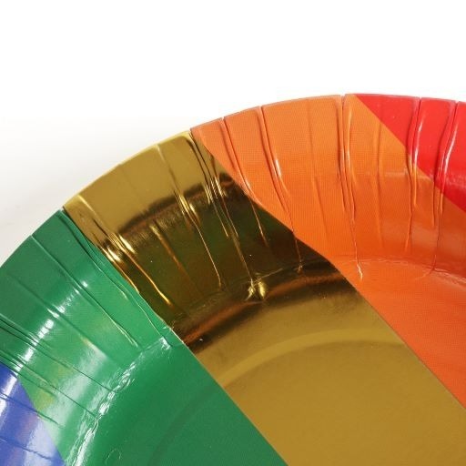 WHOLESALE Pack of 1000 7.5 Inch Rainbow Pride Disposable Bowls