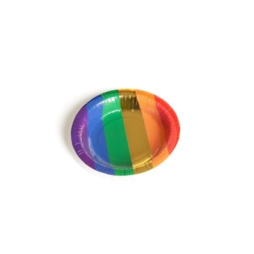 WHOLESALE Pack of 1000 7.5 Inch Rainbow Pride Disposable Bowls