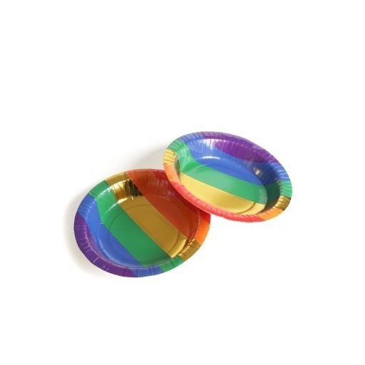 WHOLESALE Pack of 1000 7.5 Inch Rainbow Pride Disposable Bowls