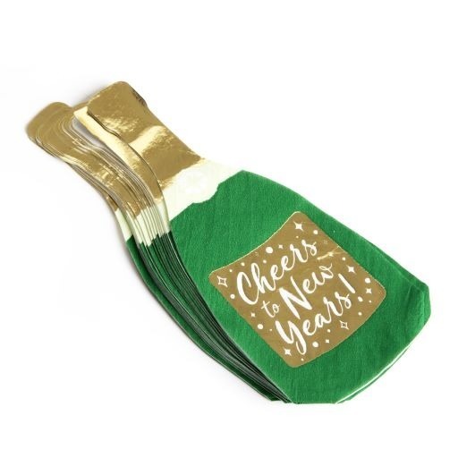 New Years Partyware Set | 36 Pcs | Plates, Platters, Napkins, Balloons & Banner