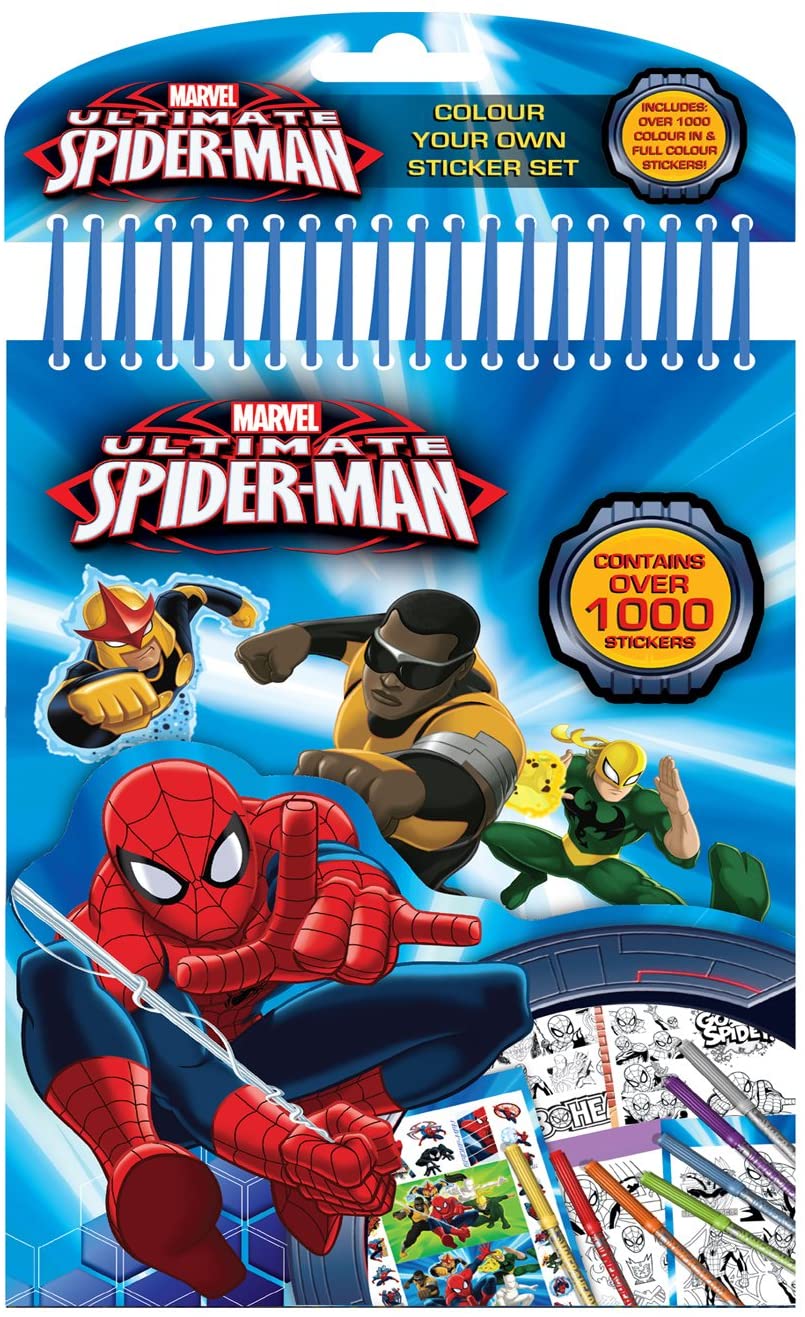 Spiderman Colour Your Own Sticker Set | Cazaar