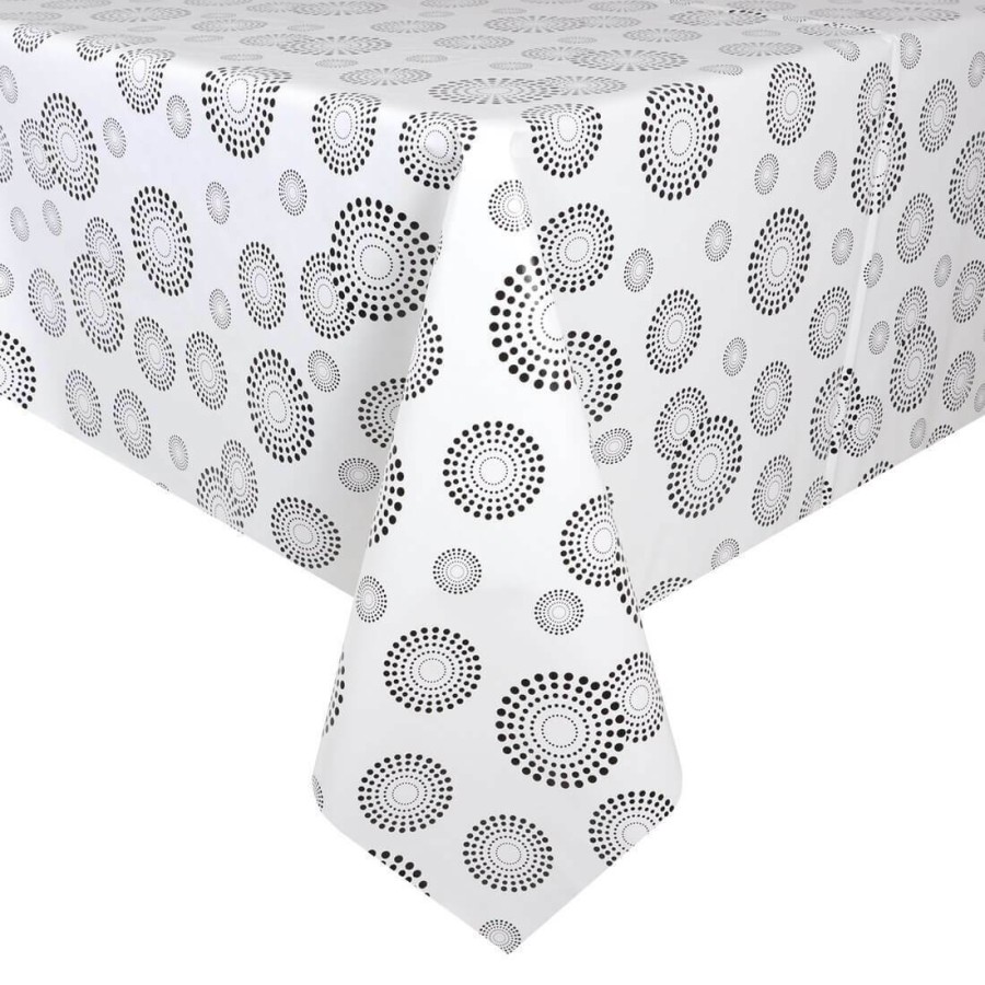 Click to view product details and reviews for Spiral Pattern Large Tablecloth Wipe Clean Pvc Vinyl Table Cover.