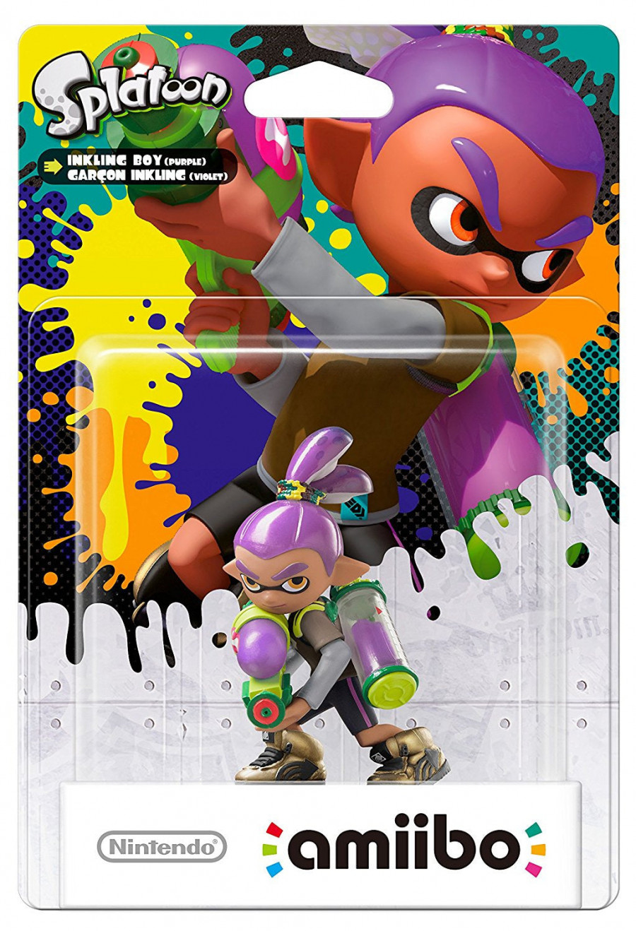 Splatoon Inkling Boy Purple Amiibo