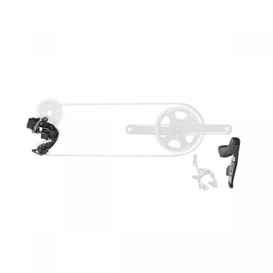 SRAM RED ETAP AXS 1X D1 ELECTRONIC ROAD GROUPSET (SHIFTERS, REAR DER AND BATTERY, CHARGER AND CORD, AND QUICK START GUIDE) - SMER8078000