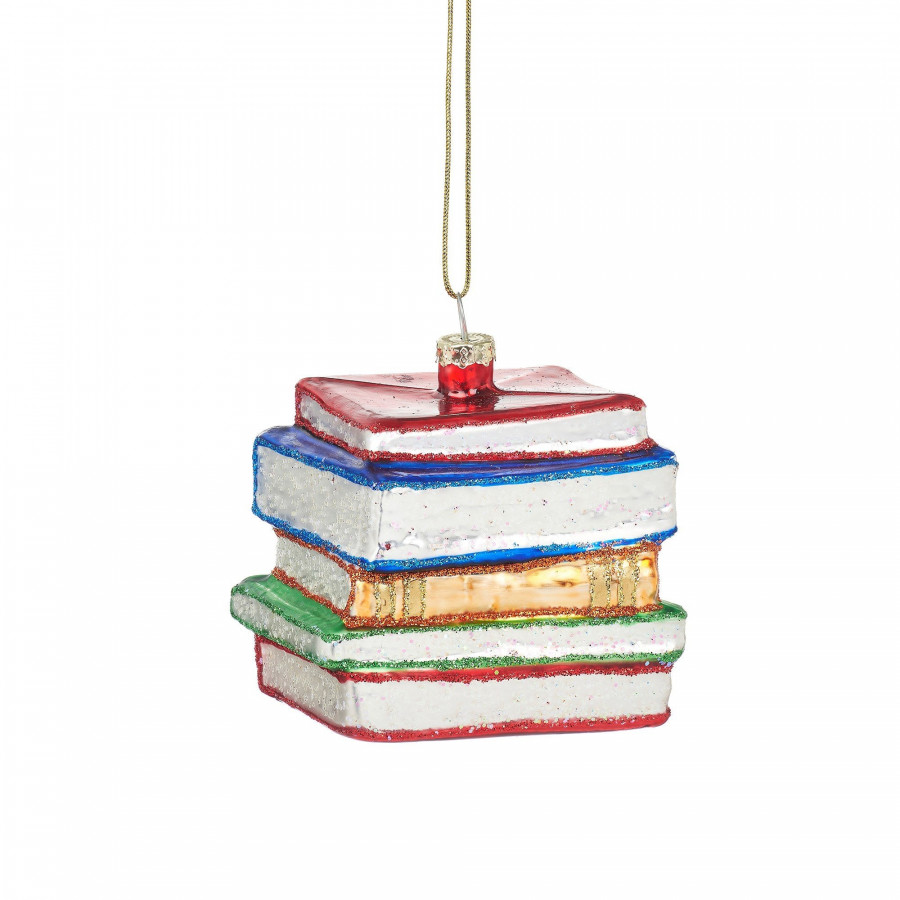 Click to view product details and reviews for Stack Of Books Shaped Bauble Hanging Decoration.