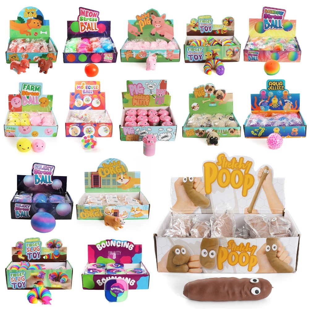 Stretchy Toys - Kids Stocking Fillers (Multi Packs Available)
