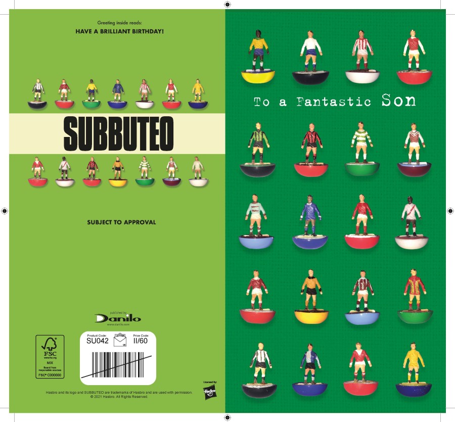 Click to view product details and reviews for Subbuteo Son Football Birthday Card.