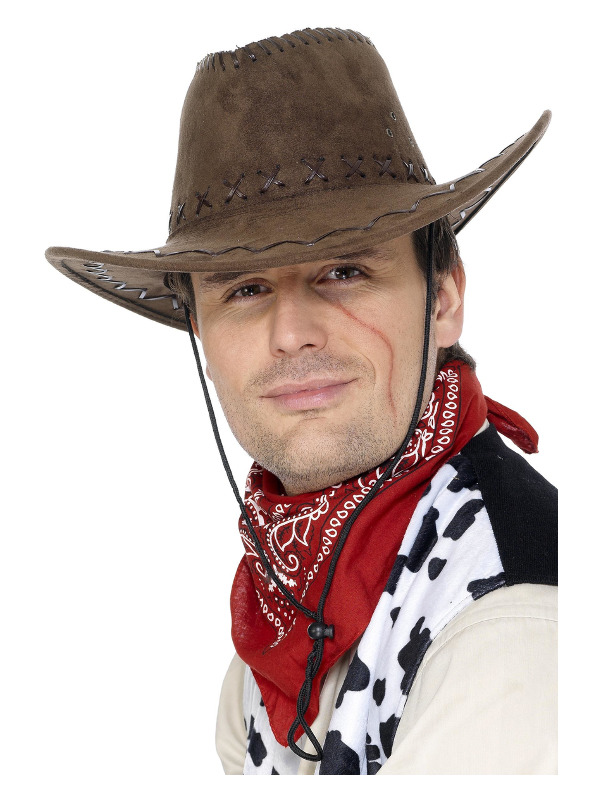 Click to view product details and reviews for Suede Look Cowboy Hat Brown For Costumes.