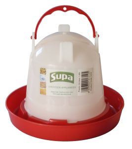 Click to view product details and reviews for Supa Red And White Plastic Poultry Drinker 15l 4242.