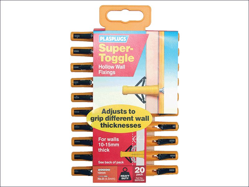 Super Toggle Fixings (Pack 20) PLASSTC554
