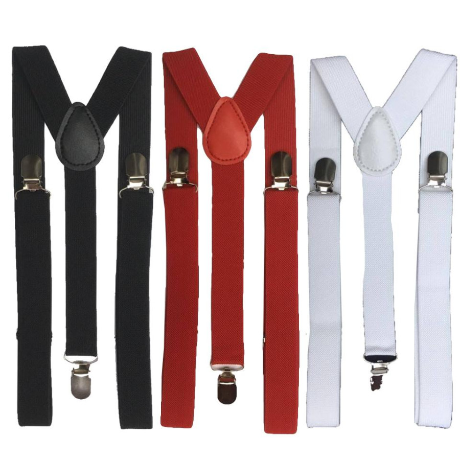 Suspender Braces For Fancy Dress Costumes White