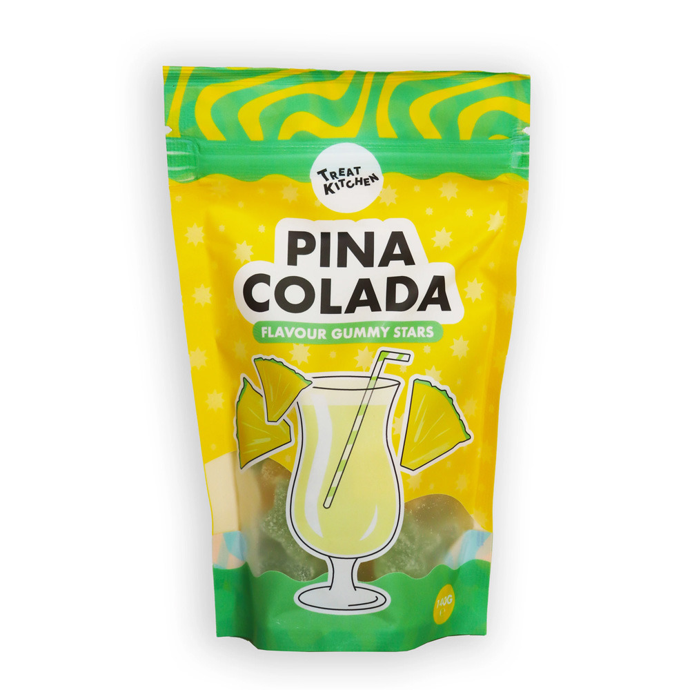 Sweets Gift Pouch Retro Cocktail Inspired Pina Colada Treat Bag 140g Pick N Mix Candy