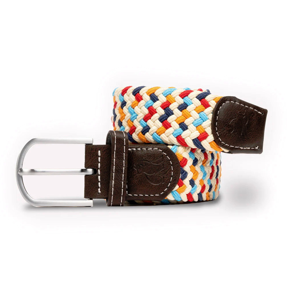 Click to view product details and reviews for Swole Panda Unisex Recycled Woven Adjustable Belt Small Multi Colour Zigzag.