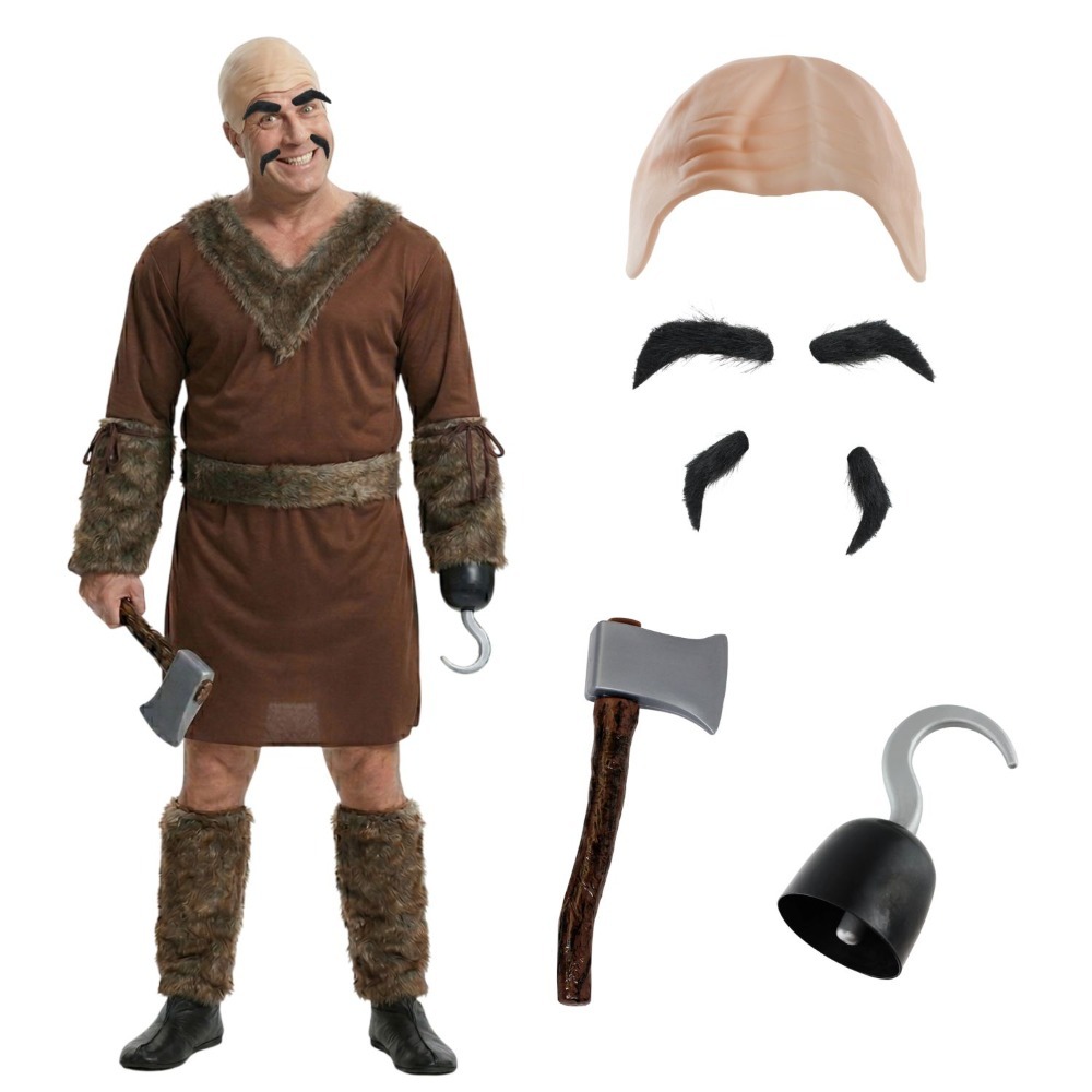 Click to view product details and reviews for Adults Pub Thug Dreamer Costume 7 Pcs Tunic Boot Covers Bald Cap Eyebrows Tash Axe Hook Hand Large. Click to view product details and reviews for Adults Pub Thug Dreamer Costume 7 Pcs Tunic Boot Covers Bald Cap Eyebrows Tash Axe Hook Hand Large.
