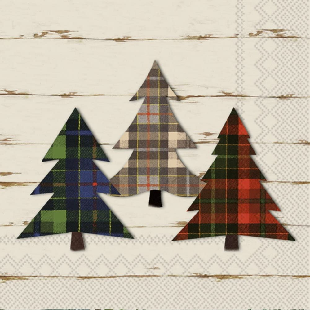 Click to view product details and reviews for Tarten Christmas Trees Printed Cocktail Paper Napkin 20 Pack Disposable 3 Ply.