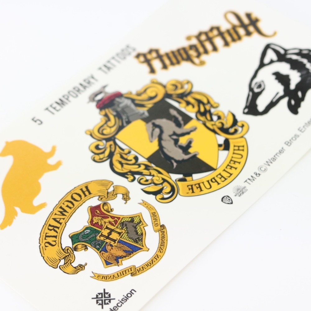 Adults Harry Potter Costume | Hufflepuff Cloak, Tie & Tattoos